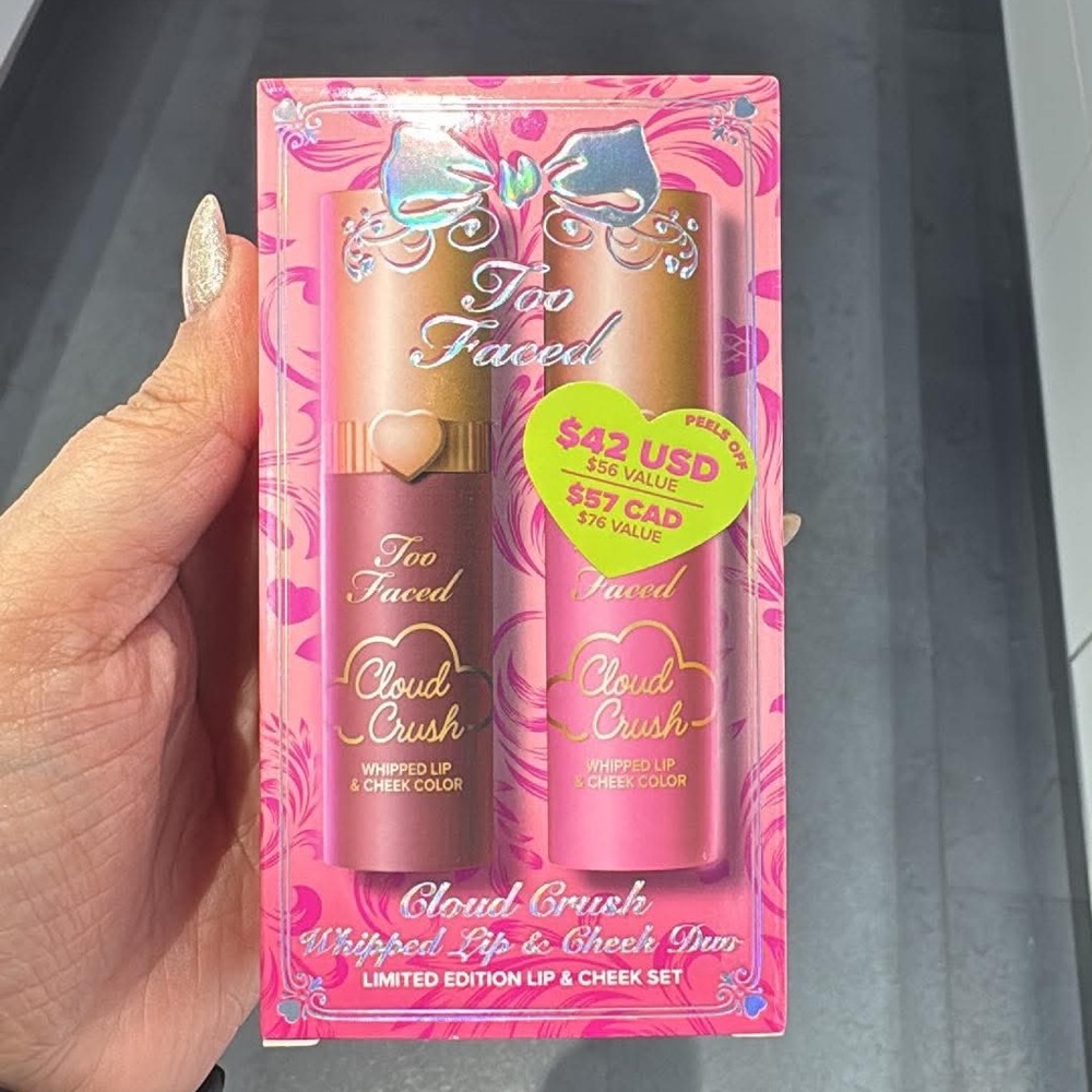 Too Faced Cloud Crush Lip & Cheek Duo - Pink